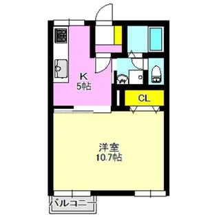YUKIハイツ【1階】の間取り