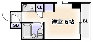 アベノ寿ビル【5階】の間取り