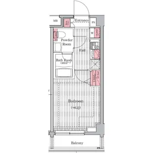 プレール・ドゥーク元住吉【4階】の間取り