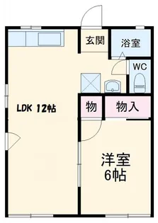 シャルム岸町【1階】の間取り