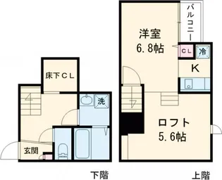 ADC麦島 II【1階】の間取り