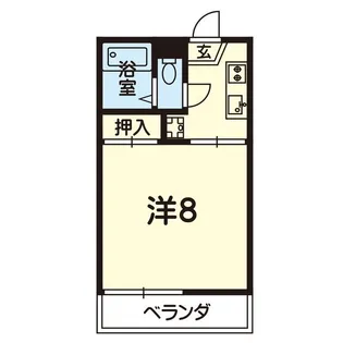 エミネントむさし B棟【1階】の間取り