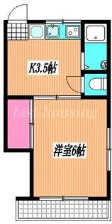 富士コーポ【2階】の間取り