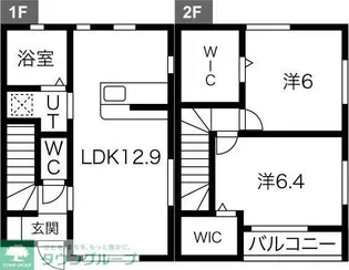 りずむはうす βの間取り