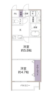 ヴィアレット原宿【2階】の間取り