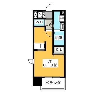 プレサンス名古屋STATIONアライブ【6階】の間取り