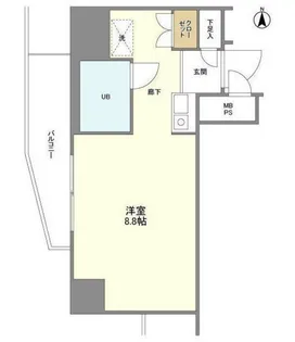 インプルーブ東向島【11階】の間取り