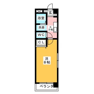 アビタイ植田【1階】の間取り