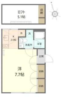 new palcourt【1階】の間取り