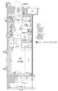 AXAS-Will四谷三丁目Sta.アクサスウィル四谷三丁目ステーショ【3階】の間取り