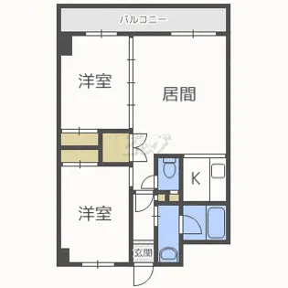 ハピネス335【4階】の間取り