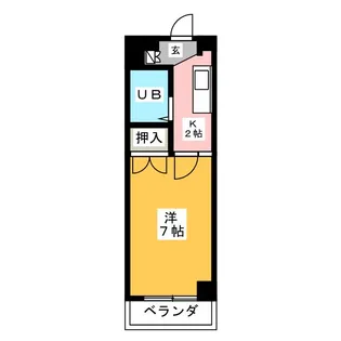 一久ハイツ【2階】の間取り