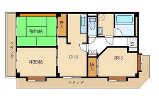 スズキコーポラス第2【2階】の間取り
