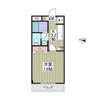KURADO片柳【3階】の間取り