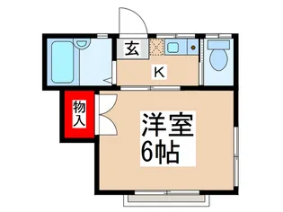 ディヴィ-ナ国立【2階】の間取り