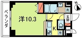 サットンプレイス・中杉【1階】の間取り