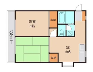 バードハイツ第二【1階】の間取り