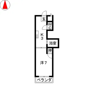 リバーシティ楠【3階】の間取り