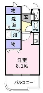 メゾン ド ブローテB【3階】の間取り
