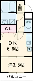 クローバー・シエル初芝【2階】の間取り