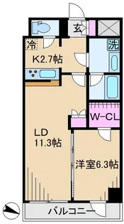 GENOVIA 王子神谷 skygarden【5階】の間取り