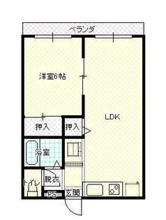 ラビットハウス白山II【1階】の間取り