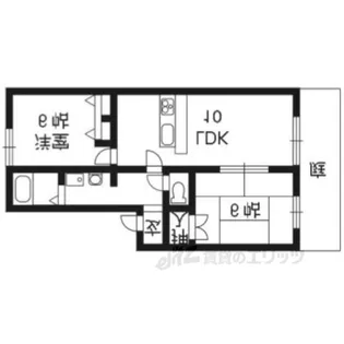 ルシェール正栄【1階】の間取り