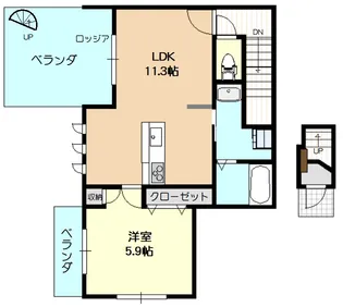 ソル ブリランテ【2階】の間取り