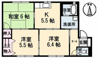 プランタン【1階】の間取り