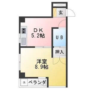 赤門サンライフマンション【4階】の間取り