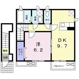 メゾン・ドゥ・ソレイユ【2階】の間取り