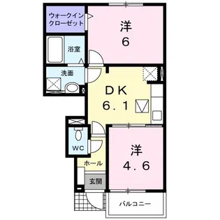 ソレイユ カモ【1階】の間取り