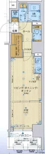 サムティ江戸堀ASUNT【4階】の間取り