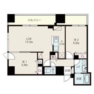 GRACE COURT KOTONI【14階】の間取り