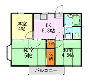 ベルゾーネ仁戸名【1階】の間取り