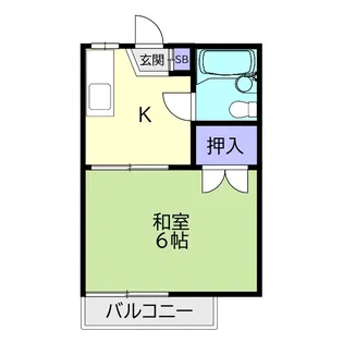 コーポいさみ【1階】の間取り