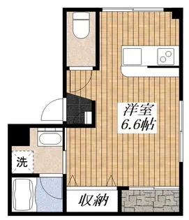 アクアシティ東中神【2階】の間取り