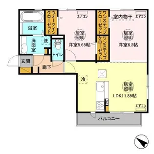 Pegasus Okubo【1階】の間取り