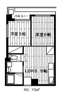 朝日西五反田マンション【11階】の間取り