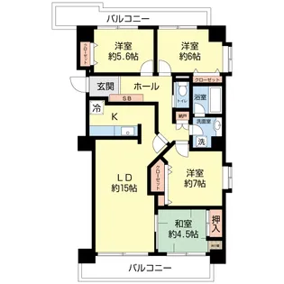 かすみがうらマンション【2階】の間取り