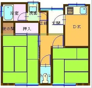 愛媛県新居浜市河内町【一戸建】の間取り