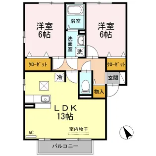 サンモール川口 C棟【1階】の間取り