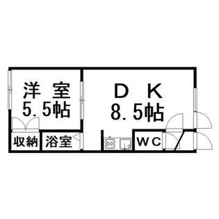 ハイツ中村A【2階】の間取り