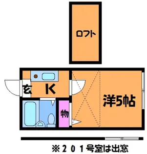 1Kの間取り画像