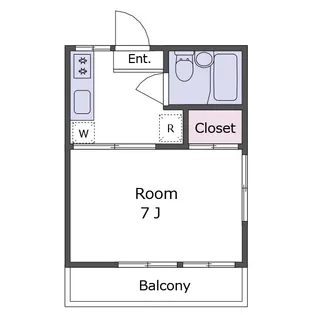 ハイツみのり【1階】の間取り
