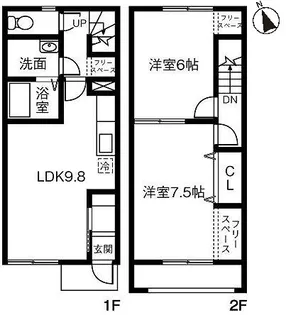 Verdeみどり野IIB【2階】の間取り