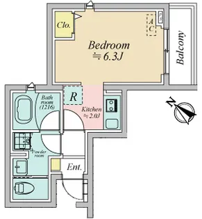 アベニール小豆沢【1階】の間取り