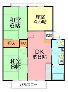 プレシードハイツ【2階】の間取り