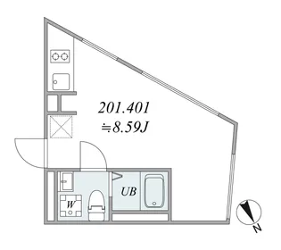 trias156【2階】の間取り