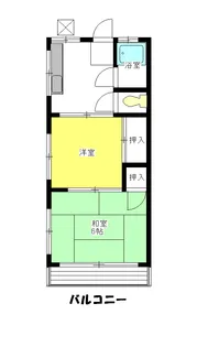 晴美荘【2階】の間取り